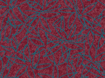 Forbo Flotex Floral 500018 Field Cranberry