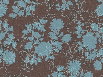 Forbo Flotex Floral 650007 Silhouette Mocha