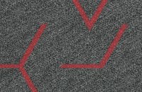 Forbo Flotex Triad 131010 taupe, 131011 red line