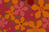 Forbo Flotex Floral 640002 Autumn Truffle, 620011 Blossom Paprika