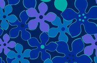 Forbo Flotex Floral 500020 Field Carnival, 620012 Blossom Blueberry